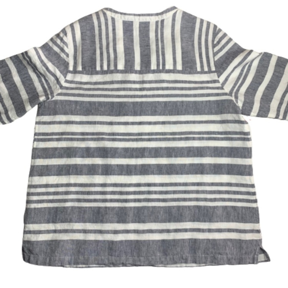 Boden Gray and White Striped Tunic - Picture 2 of 11
